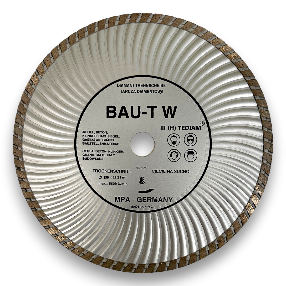 Tarcza diamentowa turbo BAU-TW TEDIAM